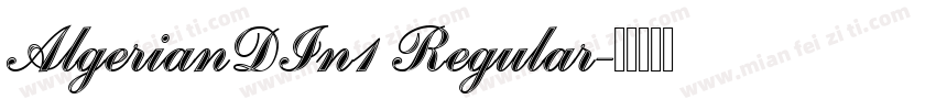 AlgerianDIn1 Regular字体转换
